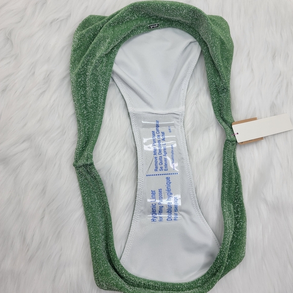 Pink Victoria's Secret shimmer brazilian bikini bottom. - Picture 9 of 10